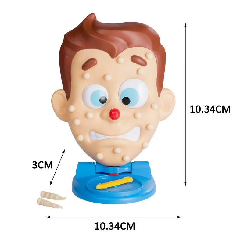 Simulate Face Shape Squeeze Acne Toy Novelty Interactive Antistress Squeeze Prank Toy Stress Relief Multiplayer Interaction Game